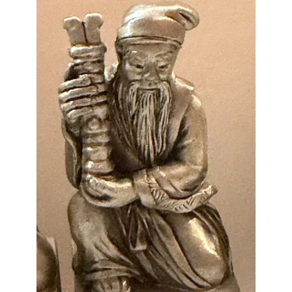 Tumasek Solid Pewter – Eight Immortals & Auspicious Animals (Set of 6)